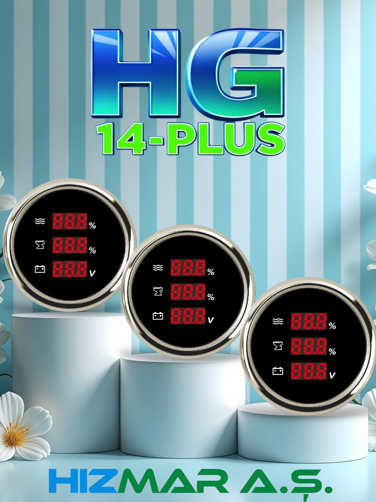 Hızmardan Yeni Model 3 Lü Gösterge HG 14-Plus